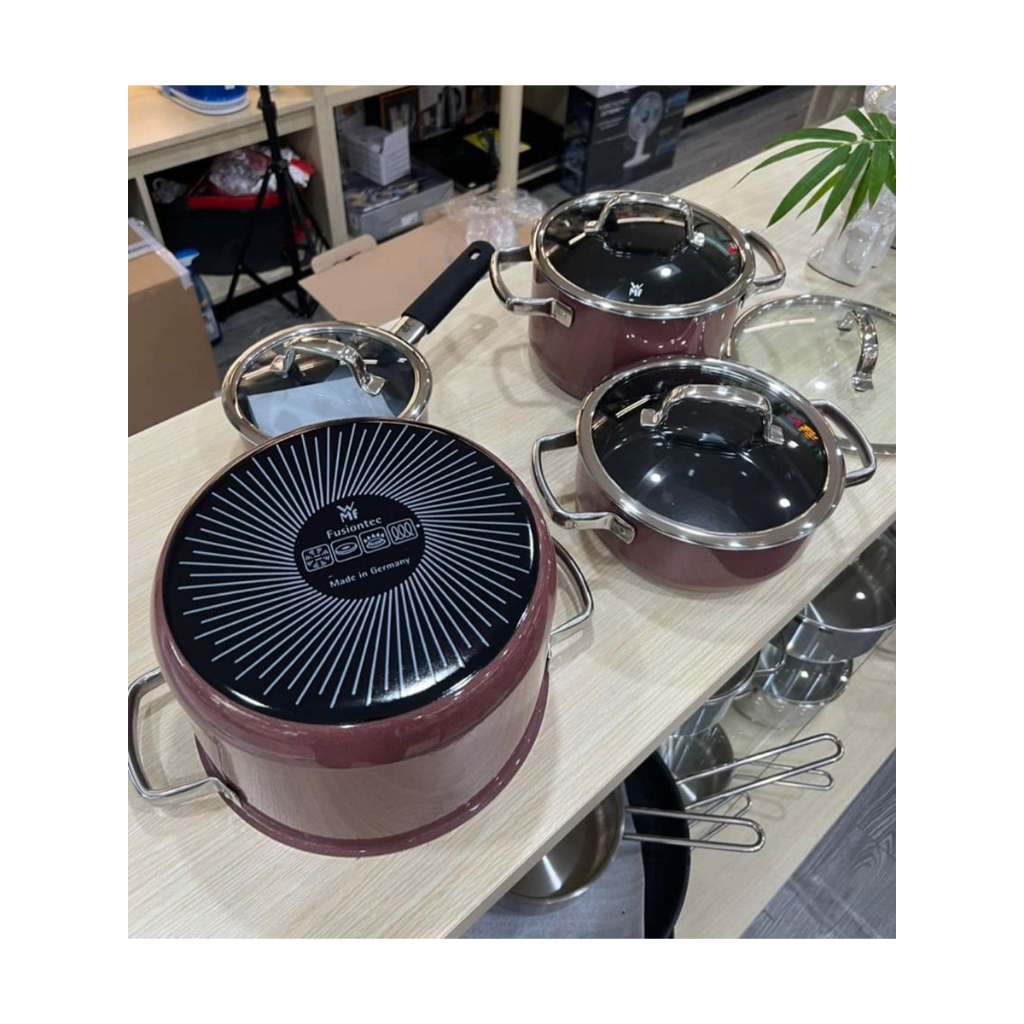 Bộ Nồi WMF Topf-Set Fusiontec FT Mineral Töpf 4tlg, Bộ Nồi Đức, Bộ Nồi Nhà Bếp, Dùng Cho Mọi Loại Bếp, Nhập Khẩu Đức, Hàng Chính Hãng