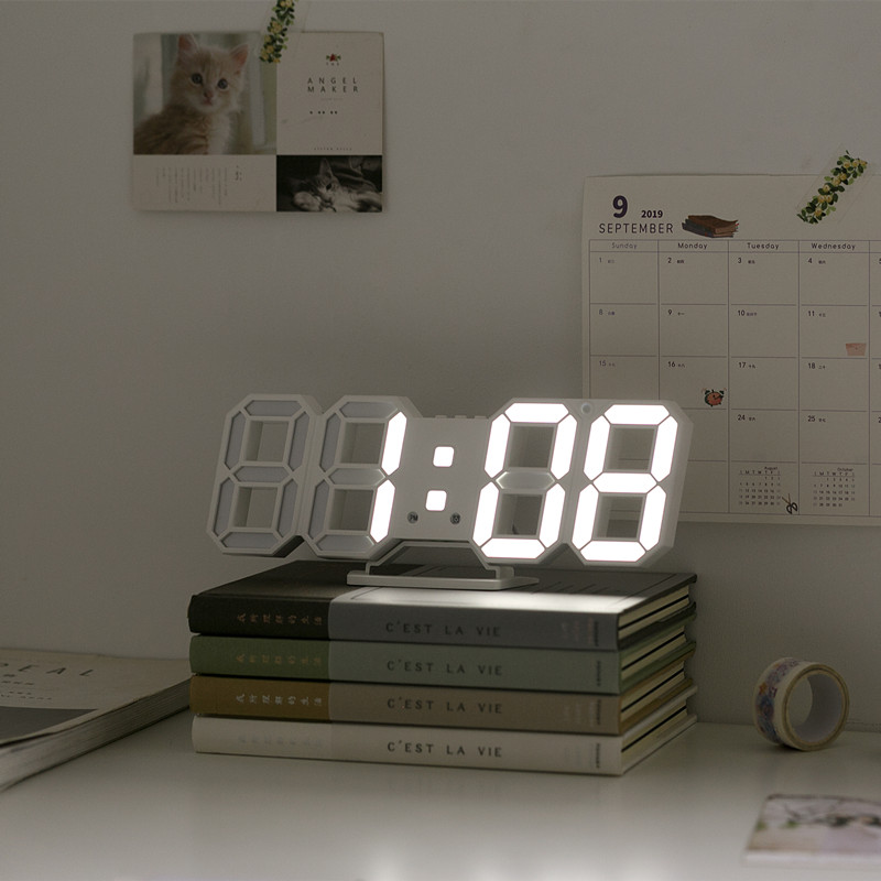 Đồng hồ LED ATENS kiểu dáng hiện đại đa chức năng trang trí nhà cửa sang trọng