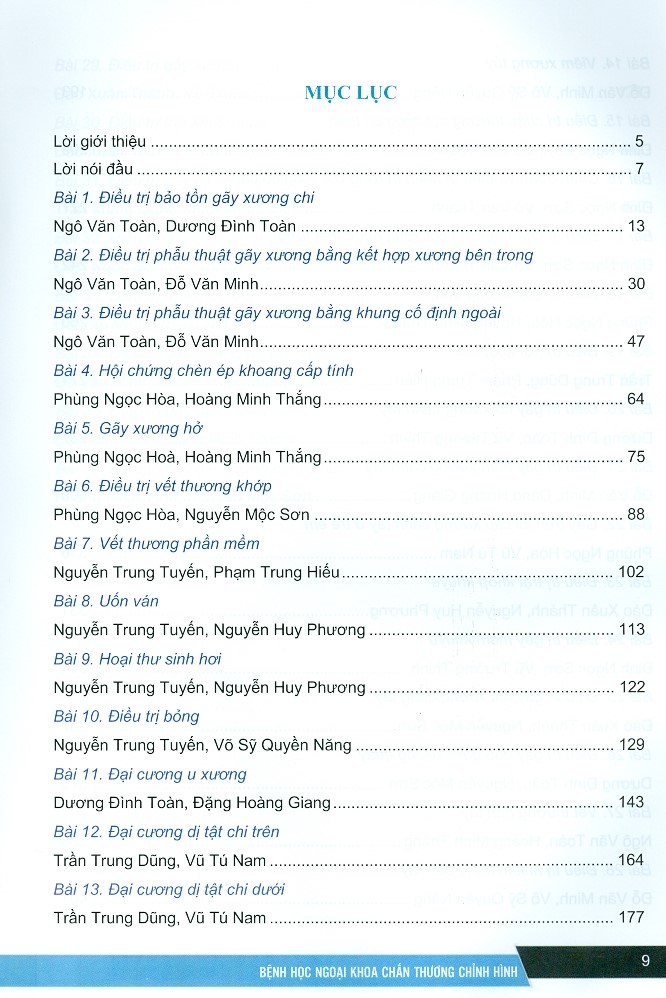 Bệnh Học Ngoại Khoa Chấn Thương Chỉnh Hình