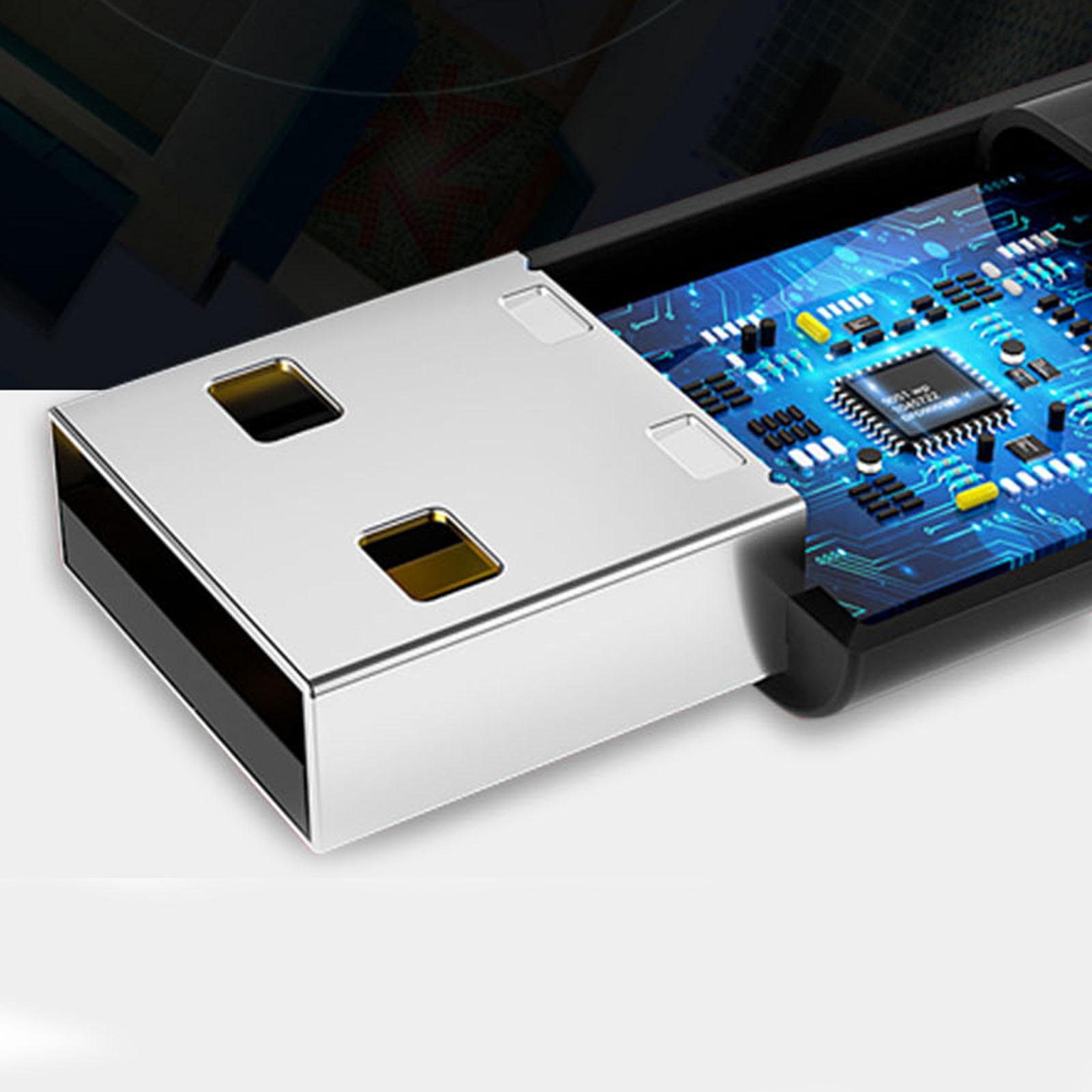 Wireless Audio Transmitter 3.5mm USB Transmitter for Mac for PC for Laptop for Linux