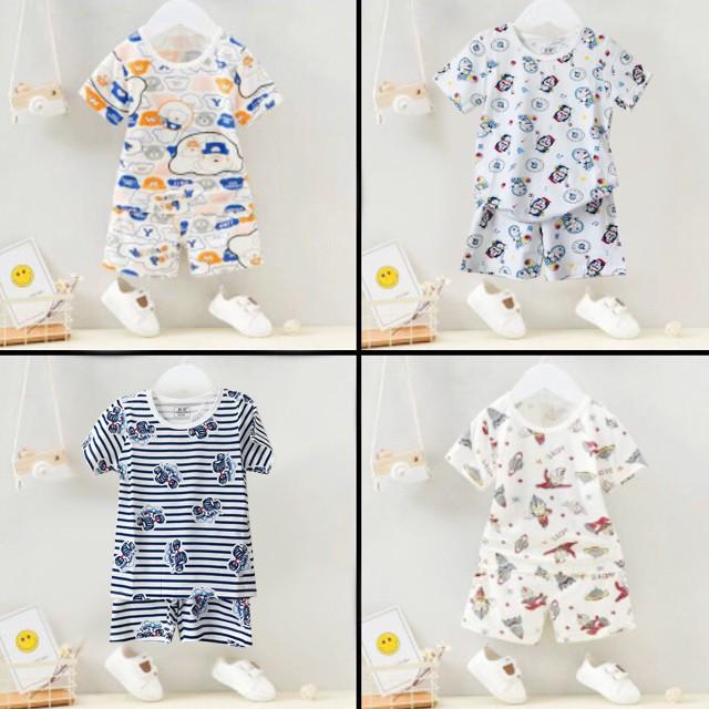 Bộ đồ bé trai cotton giấy siêu mát set trang phục cho bé trai họa tiết siêu dễ thương - Misolkids by huong274