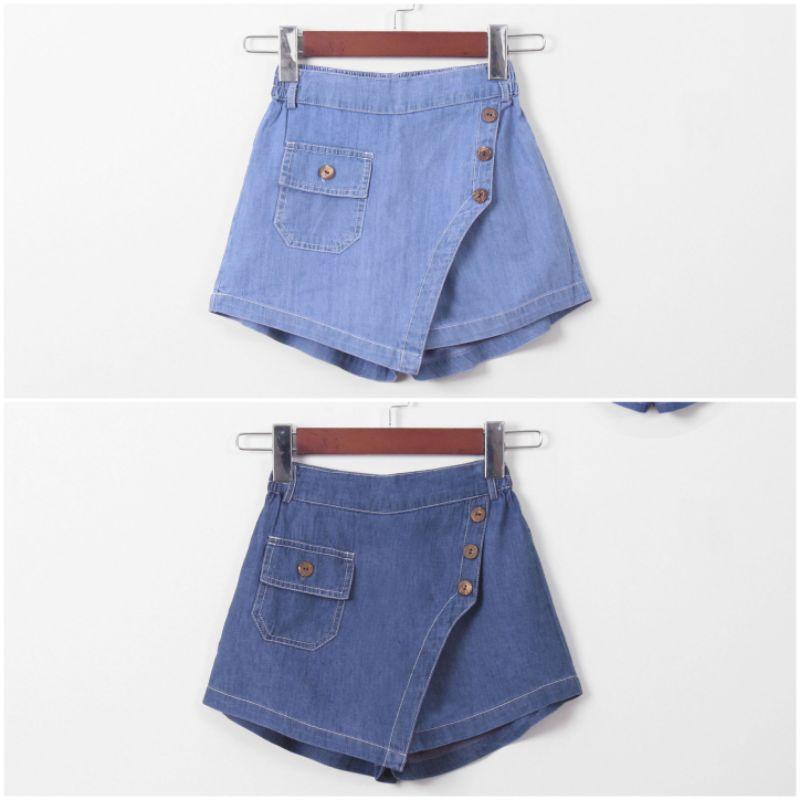 Quần váy vải bò giấy size đại 24-46kg cho bé
