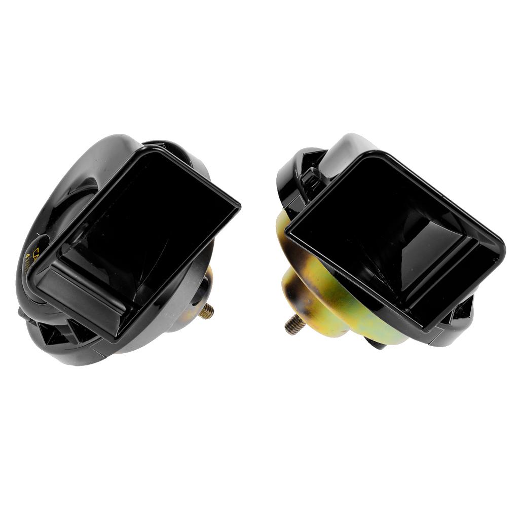 2 Pieces Basin Type Speaker Auto Car Universal Used 4A Dual-tone Snail Horn