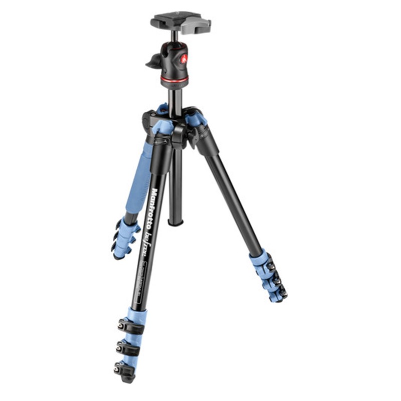 BỘ CHÂN MÁY ẢNH MANFROTTO BEFREE ALU MÀU XANH DƯƠNG | Hàng Chính Hãng