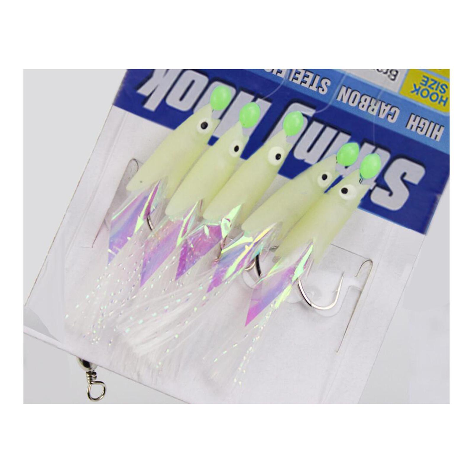 Fishing Rigs High Carbon Steel Hooks 5 Hooks Fishing Rigs for Fresh/saltwater