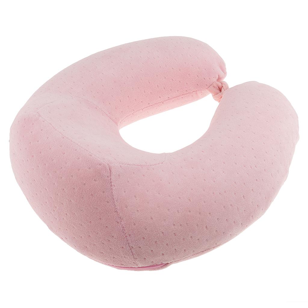 Memory Foam Travel Neck Pillow Head Support Sleeping Cushion for Home Office Travel