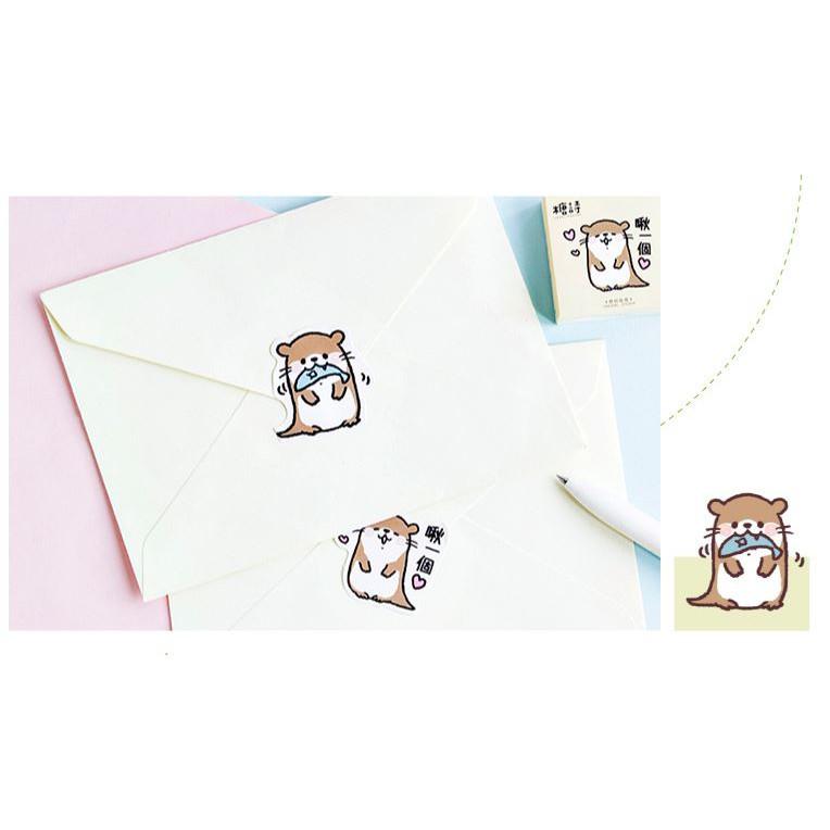 Bộ 45 Sticker Rái Cá Dễ Thương E74