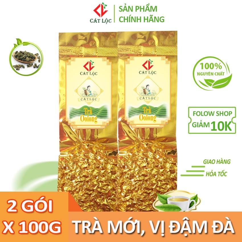 Trà ô long Cát Lộc nguyên chất, vị đậm đà, là nguyên liệu làm trà sữa ngon – Gói 100g, 200g