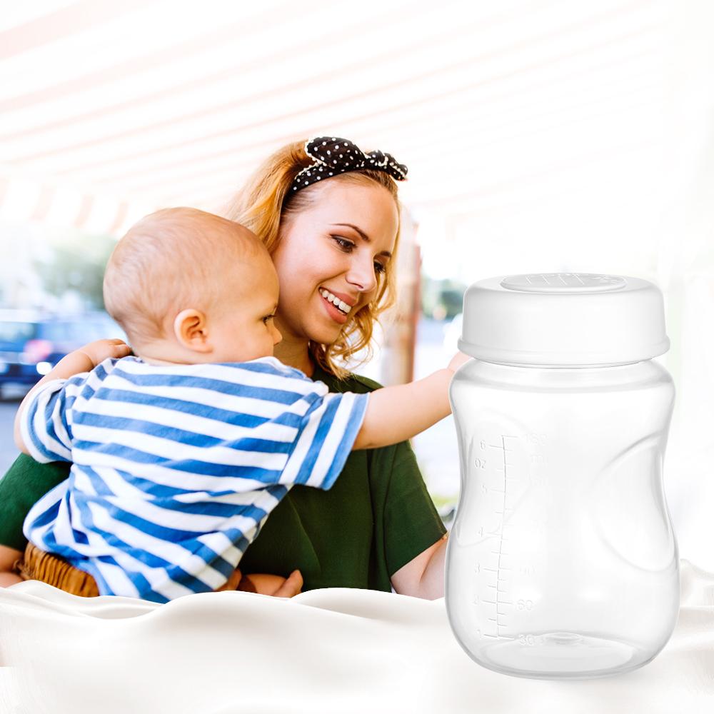 8 bình sữa mẹ cổ rộng nắp chống rò rỉ, không chứa BPA
