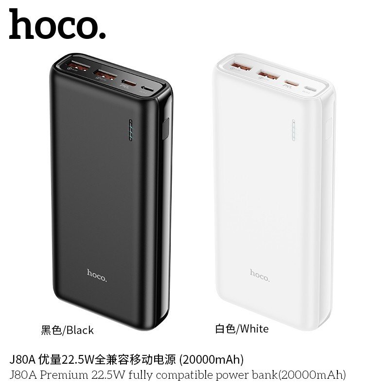 Pin Sạc Dự Phòng Hoco Sạc Nhanh J80A PD20W QC3.0 20000Mah 22.5W Hàng Chính Hãng