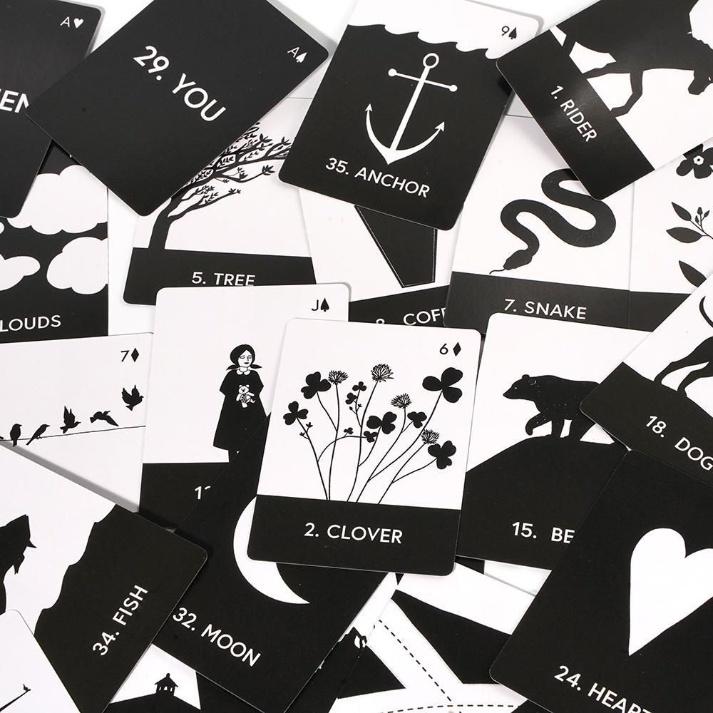 Bộ bài Blackbird Lenormand 36 lá bài tặng đá thanh tẩy