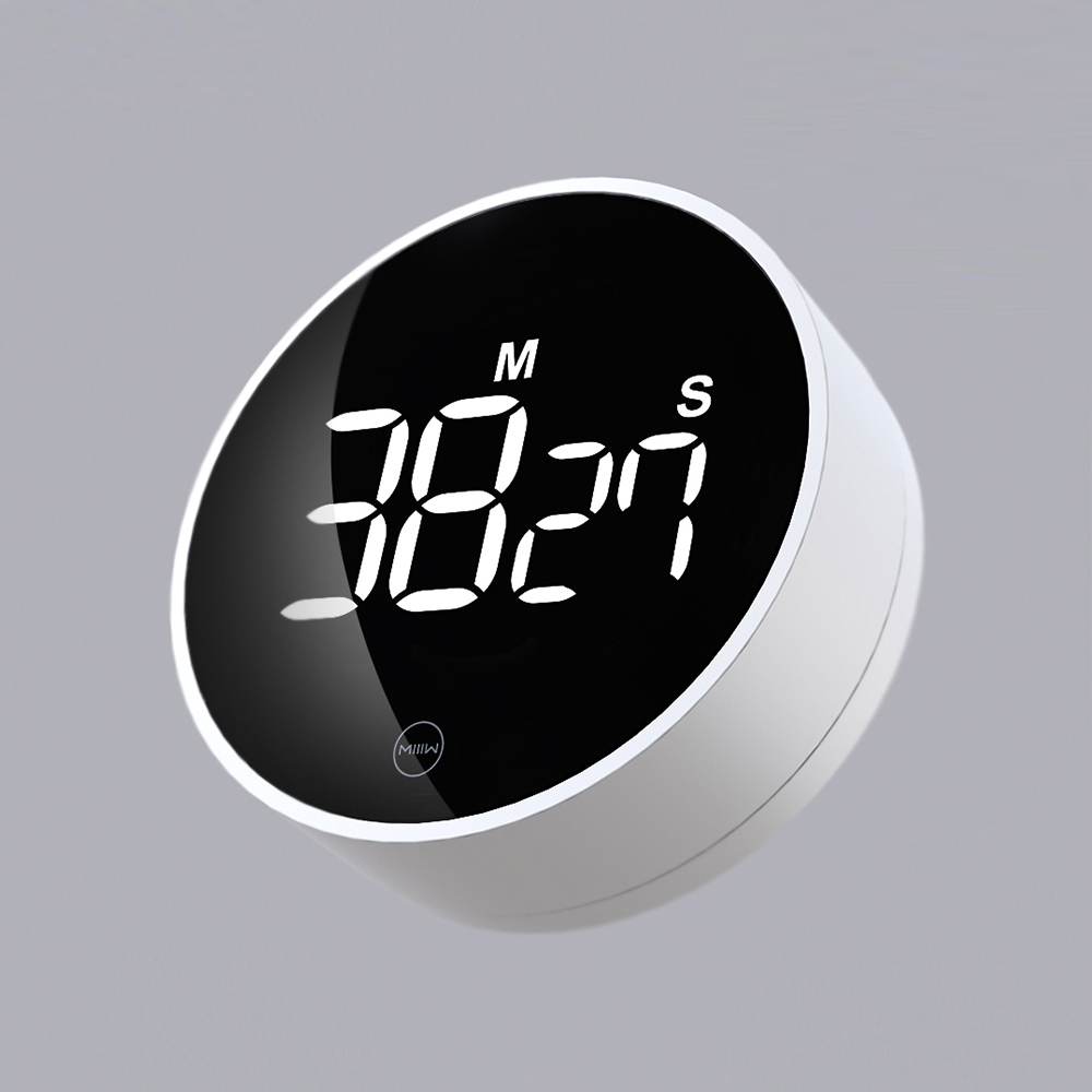 Xiaomi MIIIW Bộ hẹn giờ điện tử ,Bộ hẹn giờ đếm ngược kỹ thuật số Màn hình xoay có thể điều chỉnh ,Nhắc nhở báo thức Thiết bị quản lý thời gian cho nhà bếp