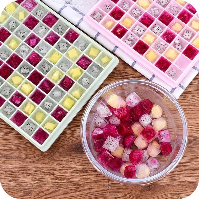 Combo 2 Khay Làm Đá Silicon 96 ô khay làm thạch rau câu 96 viên nhựa cao cấp