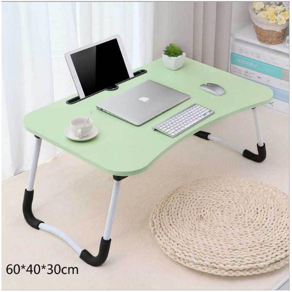 Bàn học gấp gọn thông minh có khe cắm ipad - Xanh Lá