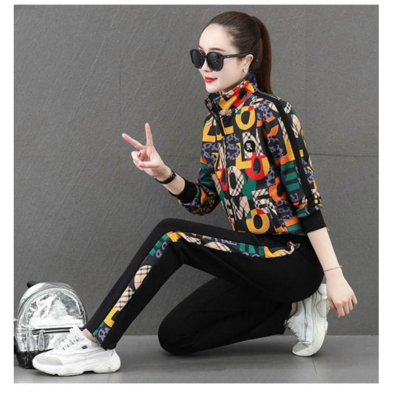 ĐỒ BỘ THU ĐÔNG IN HỌA TIẾT 3D CAO CẤP KHÓA KÉO