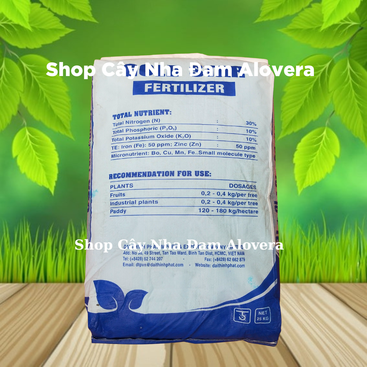 Phân NPK 30 10 10 + TE USA Cao Cấp Chuyên Rau Màu, Hoa Cây Cảnh