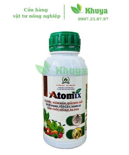 Phân bón lá NPK NSG Atomix 500ml Ra rễ - Hạ phèn - Đâm chồi