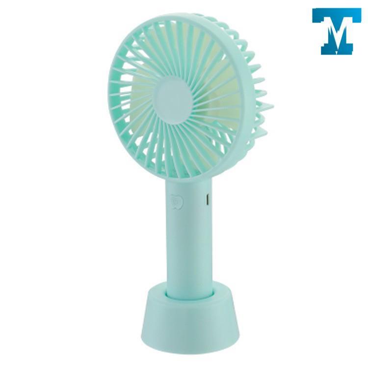Quạt cầm tay có đế để bàn - quạt mini tích điện N9 3 cấp độ gió - Tặng kèm pin