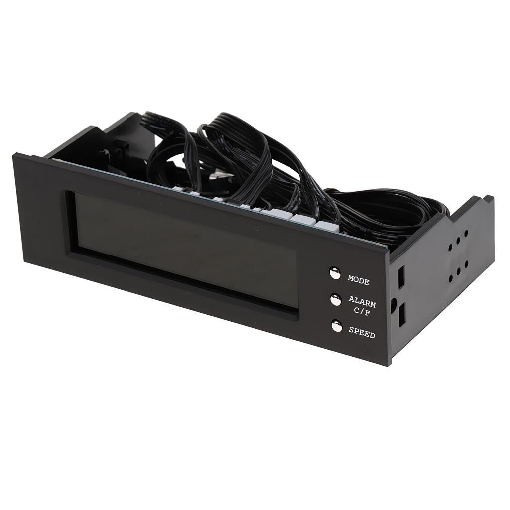 3 Fans Speed Controller Computer CPU Temperature Sensor Control LCD Screen