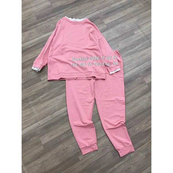 Bộ Bầu Thể Thao Mùa Đông - Bộ Bầu Da Cá Thêu Chữ Siêu Xinh