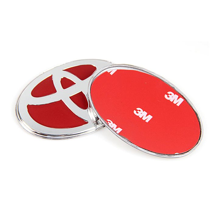 Logo biểu tượng vô lăng xe ô tô, xe hơi cao cấp dành cho xe ô tô Toyota, kích thước 68*48mm