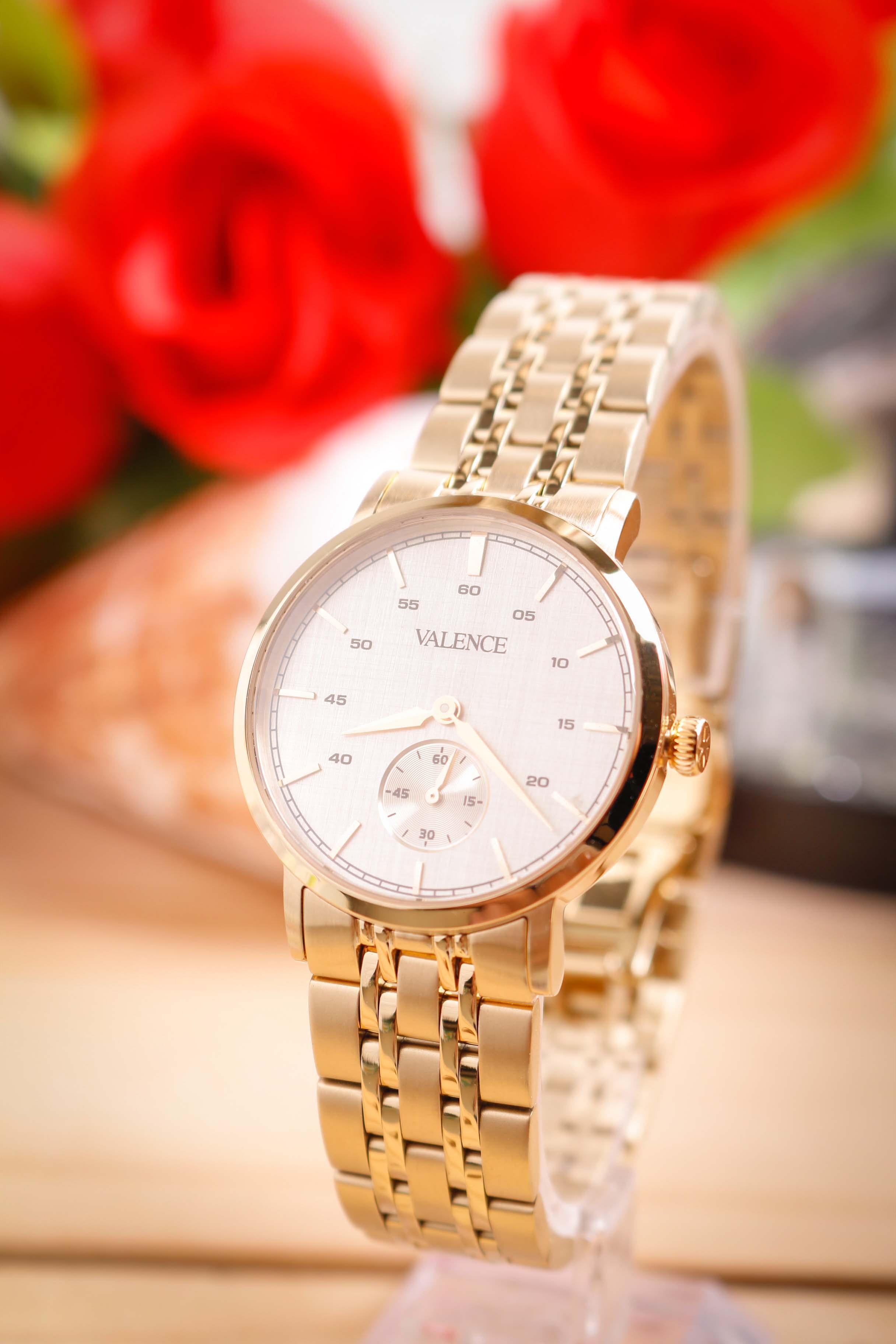 Đồng Hồ Nữ Valence Hàn Quốc VC-080 Dây Thép Thanh Lịch