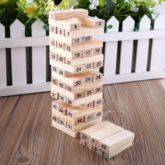 Bộ Đồ Chơi Rút Gỗ Cho BéVới 2 Loại 54 và 48 Thanh, Phát Triển Sự Khéo Léo, Khả Năng Quan Sát Của Trẻ