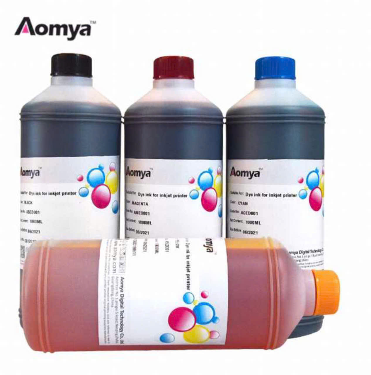 HCM- Free ship-Set 4 màu CMYK Mực nước Epson Dx5 I3200 loại 1 lít - Tiết kiệm chi phí, hàng nhập khẩu.