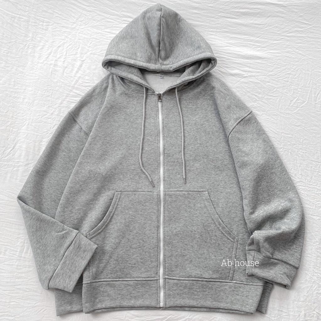 Áo Khoác Nỉ Trơn HOODIE ZIP Unisex Nam Nữ (Ảnh Thật/Có Sẵn) ZoZo_Unisex