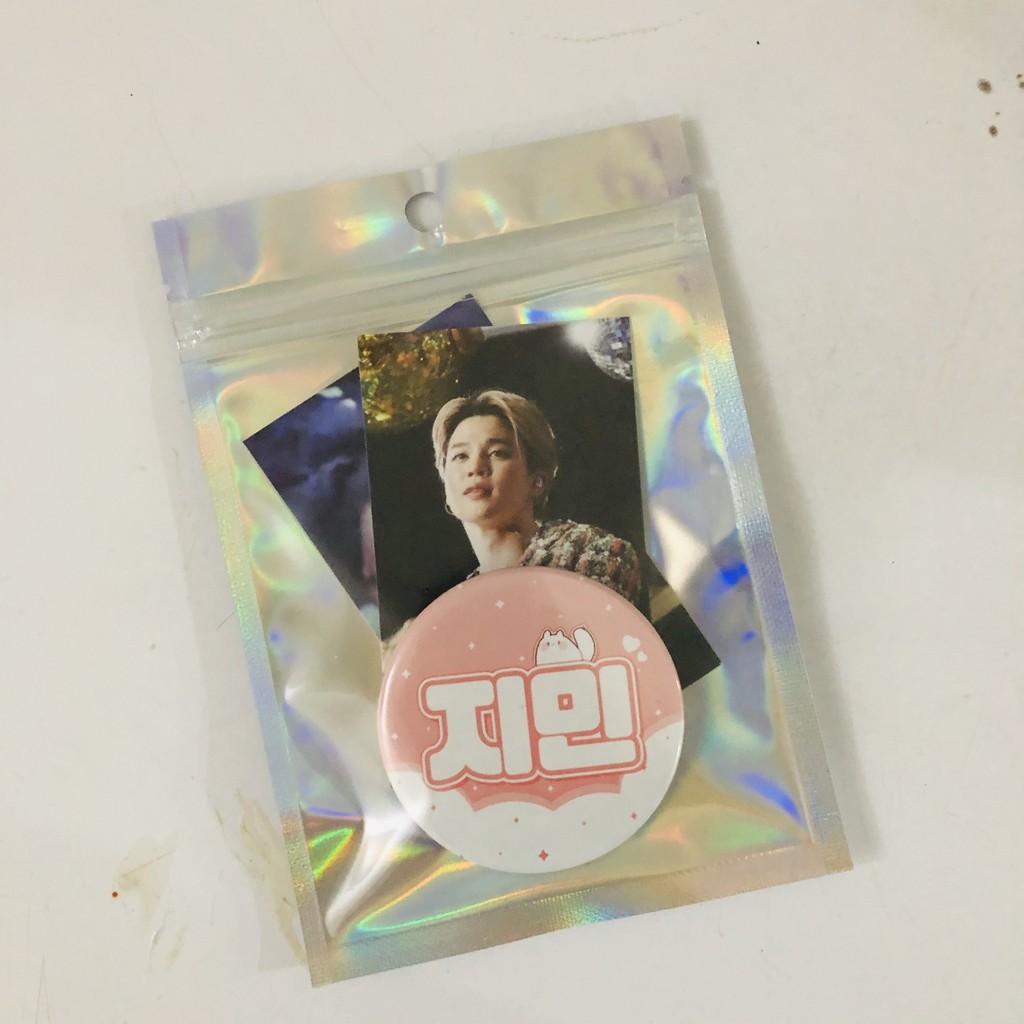 500 Túi zip hologram đựng goods, nail box, mỹ phẩm xinh xắn cute hột me kpop all stars