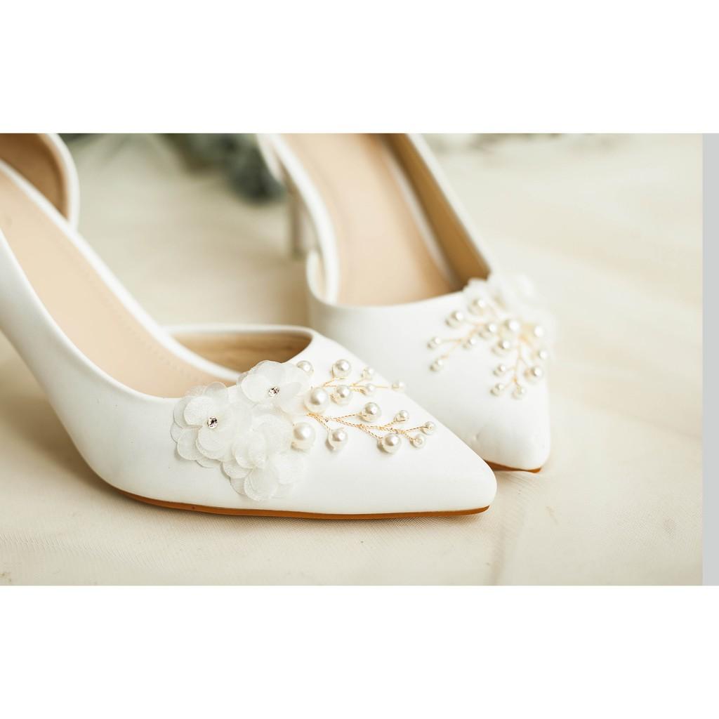 GIÀY CƯỚI - GIÀY CÔ DÂU BEJO H51 3HOA,CÀNH NGỌC - WEDDING SHOES