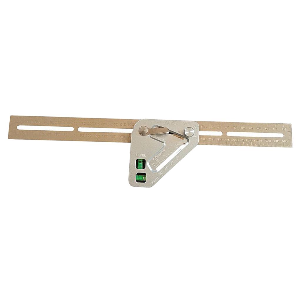 Aluminum Alloy Woodworking Triangle Ruler Multi-function Level Angle Ruler