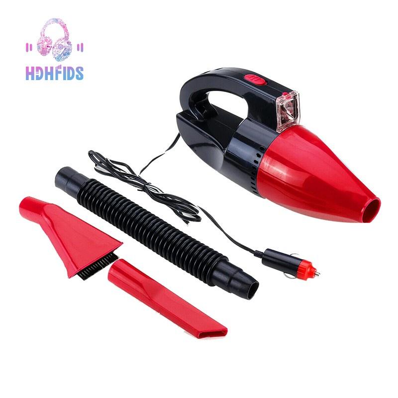 Máy Hút Bụi Xe Hơi Có Đèn Led Vacuum Cleaner Cao Cấp - Hút Bụi Ô Tô Cầm Tay Dây Mini Giá Rẻ Hộp Đỏ