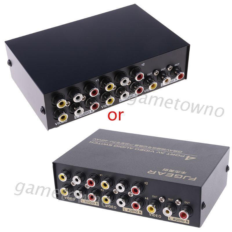 Bộ Chia Ra 4 Cổng Av Audio Video Rca 4 Vào 1