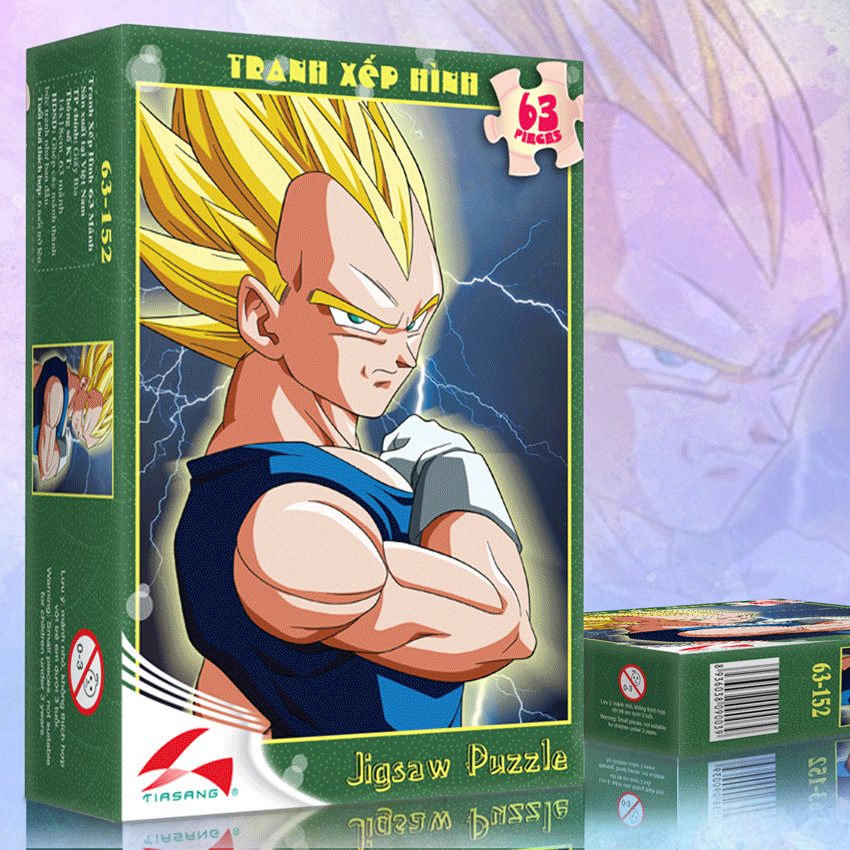 Tranh xếp hình Tia Sáng  Vegeta
