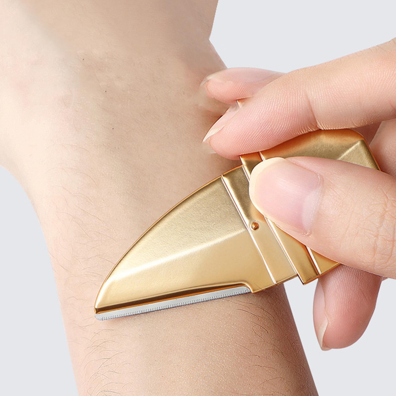 Eyebrow with Cover Eyebrow Shaper Multipurpose Portable for Man Women , Golden