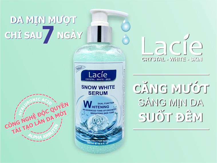 SERUM TUYẾT TRẮNG DA TOÀN THÂN LACIE SNOW WHITE SERUM