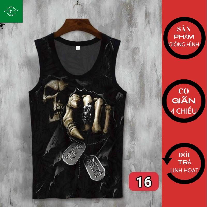 Áo Thun Ba Lỗ Thể Thao Nam Hàng Đẹp - Áo Tập GYM Nam Áo Ba Lỗ VOZODO 16