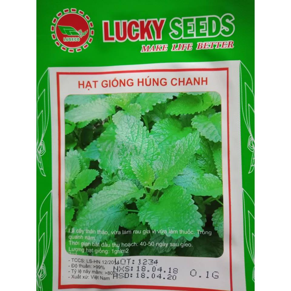 Hạt giống rau húng chanh,húng bạc hà-gói 0,1 gram/tặng kèm gói phân bón lót