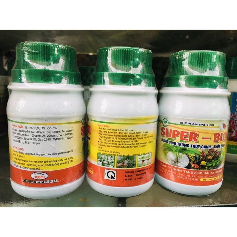 Dung Dịch Thủy Canh SUPER BIO 100ml Cho Cây Thủy Sinh, Thủy Cảnh