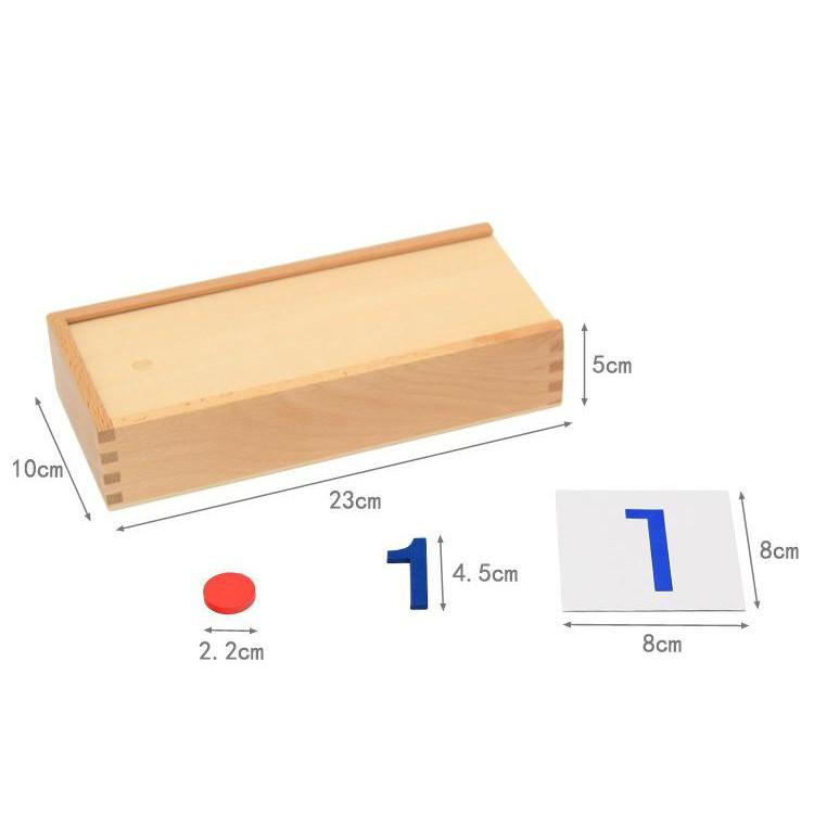 Đồ chơi giáo dục - Bộ học nhận biết số, đếm số và chẵn lẻ Montessori bằng gỗ - DOZKIDZ