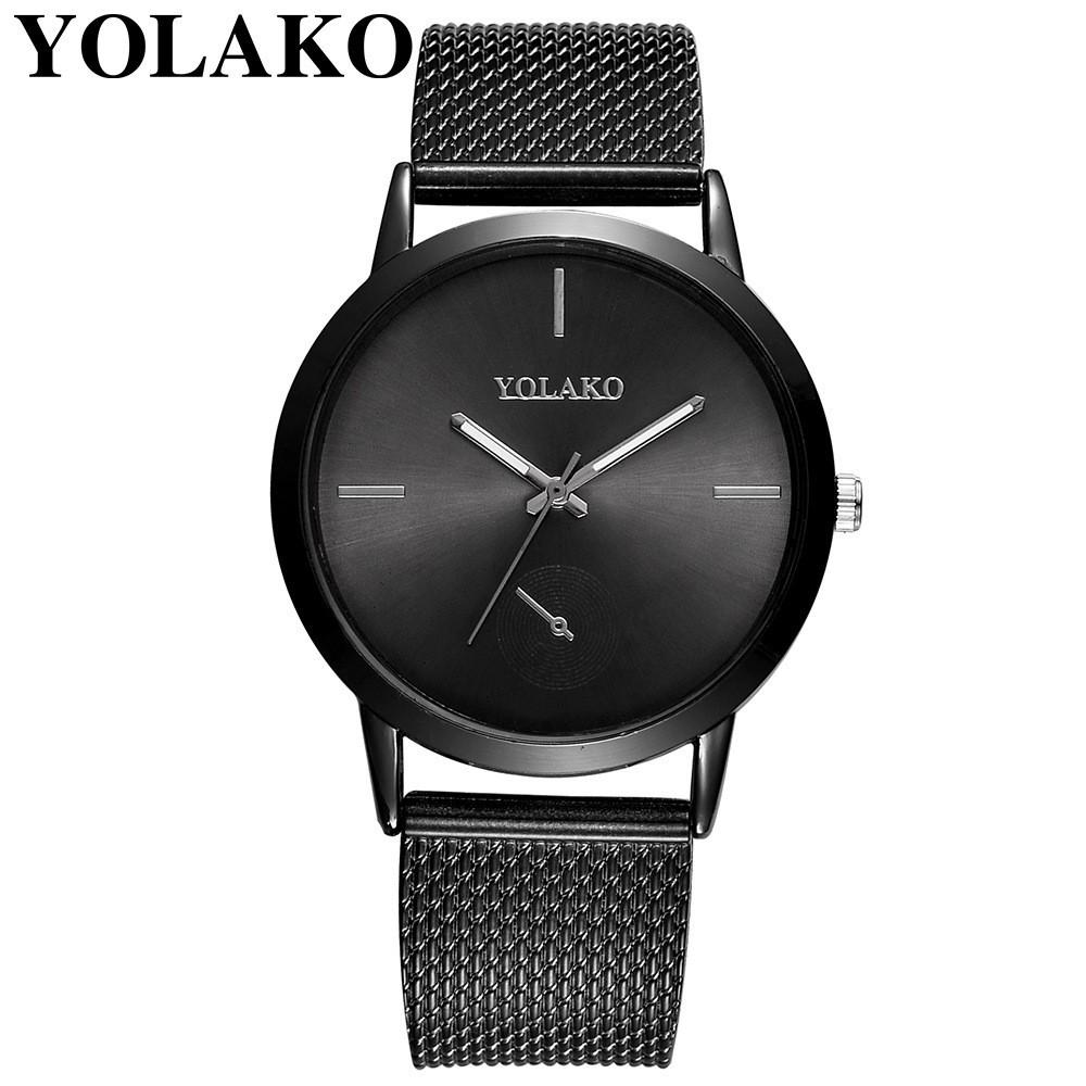 Đồng hồ đeo tay bộ máy thạch anh analog dây đeo thép thông thường dành cho nữ YK25
