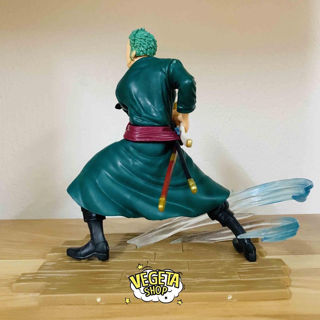 Mô hình One Piece - Zoro vs Sanji - Roronoa Zoro - Sanji Vinsmoke - Hiệu ứng trong suốt cực đẹp - Cao 13~16cm - Full box