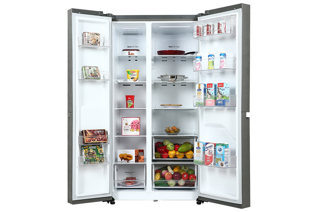 Tủ lạnh LG Inverter 649 Lít GR-B257JDS - Hàng chính hãng - Giao HCM và 1 số tỉnh thành