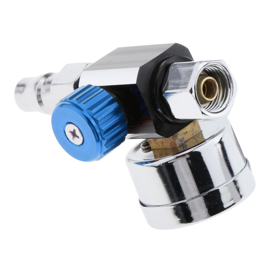 3X  Air Pressure Regulator  Air Gauge Blue