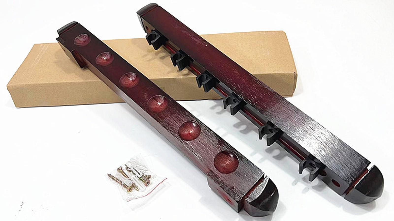 Ưu đãi đặc biệt 6 lỗ bàn bi-a cung cấp vật tư giá đỡ cần câu Giá đỡ bi-a có thể chứa 6 câu lạc bộ