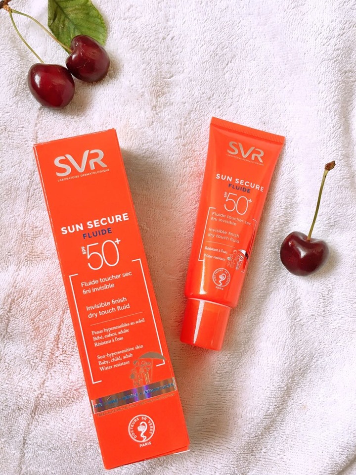 Kem Chống Nắng Kiềm Dầu, Không Gây Bóng Nhờn SVR Sun Secure Fluide SPF+ 50ml + Tặng 1 Băng Đô Tai Mèo ( Màu Ngẫu Nhiên)