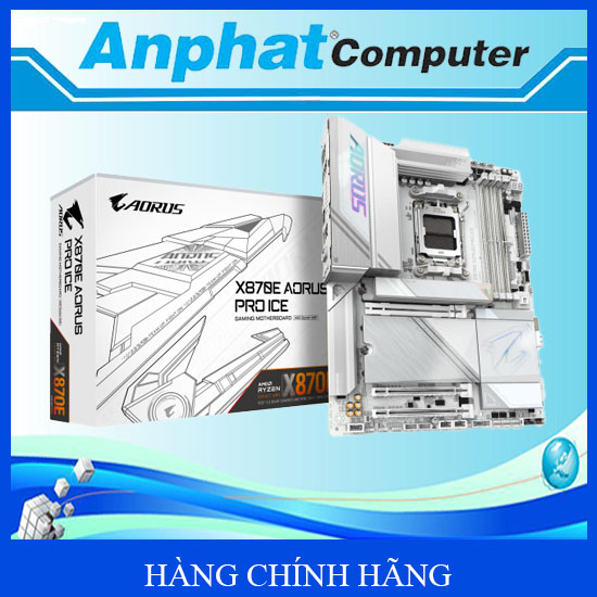 Bo Mạch Chủ Main Gigabyte X870E AORUS PRO ICE Socket AM5 - Hàng Chính Hãng