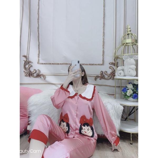 BỘ NGỦ CỌC TAY LỤA 3D CAO CẤP