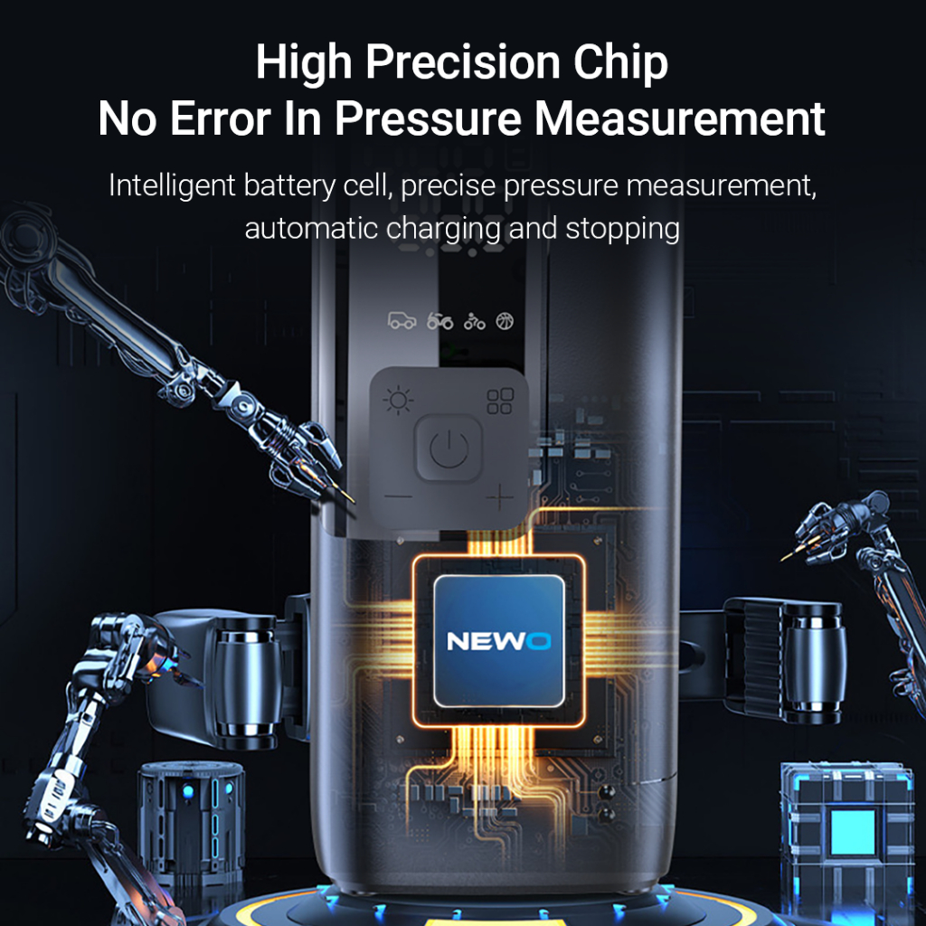 Xiaomi Youpin Newo Máy Bơm Hơi Di Động 19 Bơm Khí Hợp Kim Mạnh Và Lạnh Nhanh Với 5 Chế Độ lạm phát Nhỏ Và Tiện Lợi Để Mang